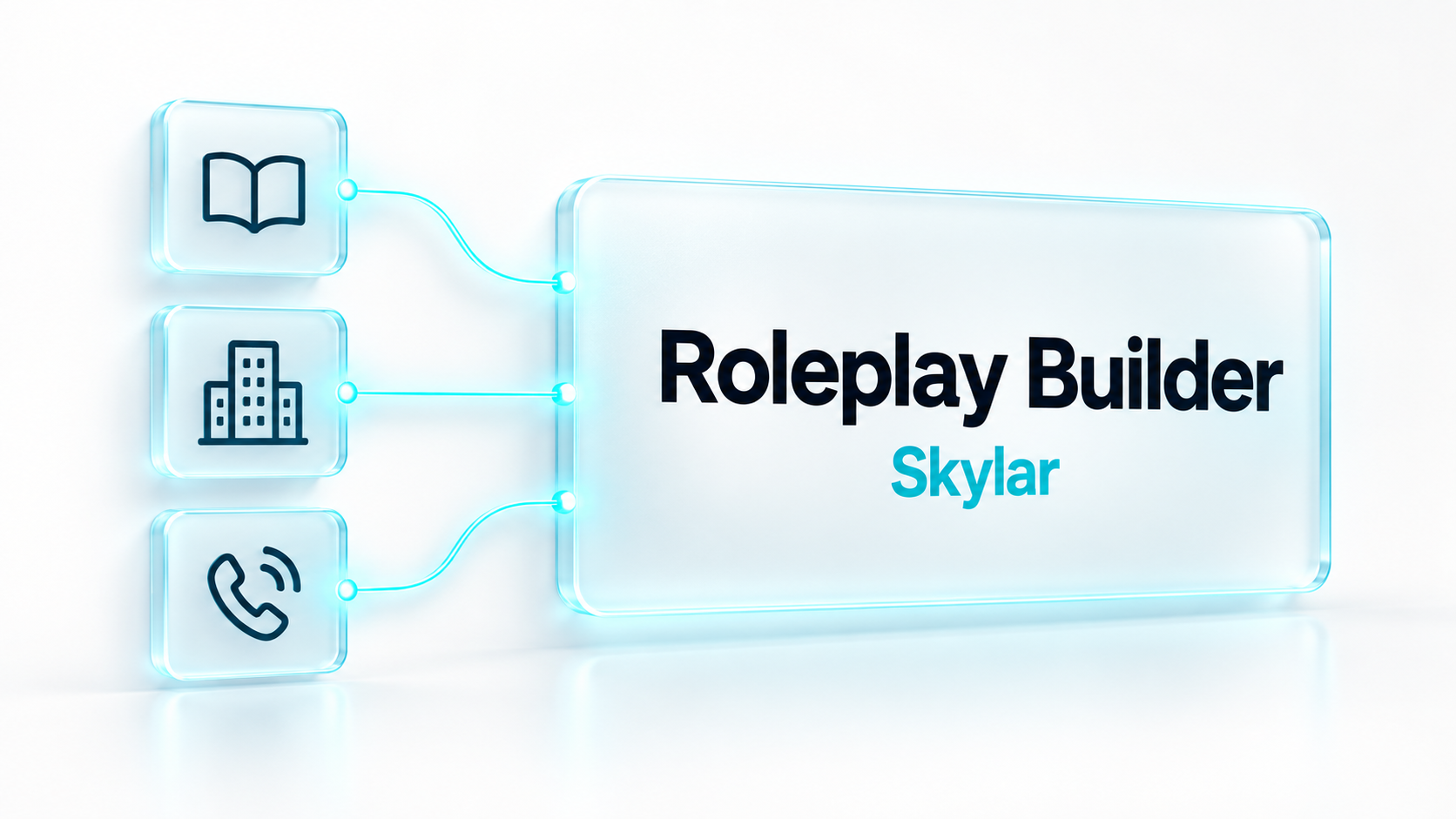 Describe the roleplay you want, and Skylar builds it grounded in your methodology
