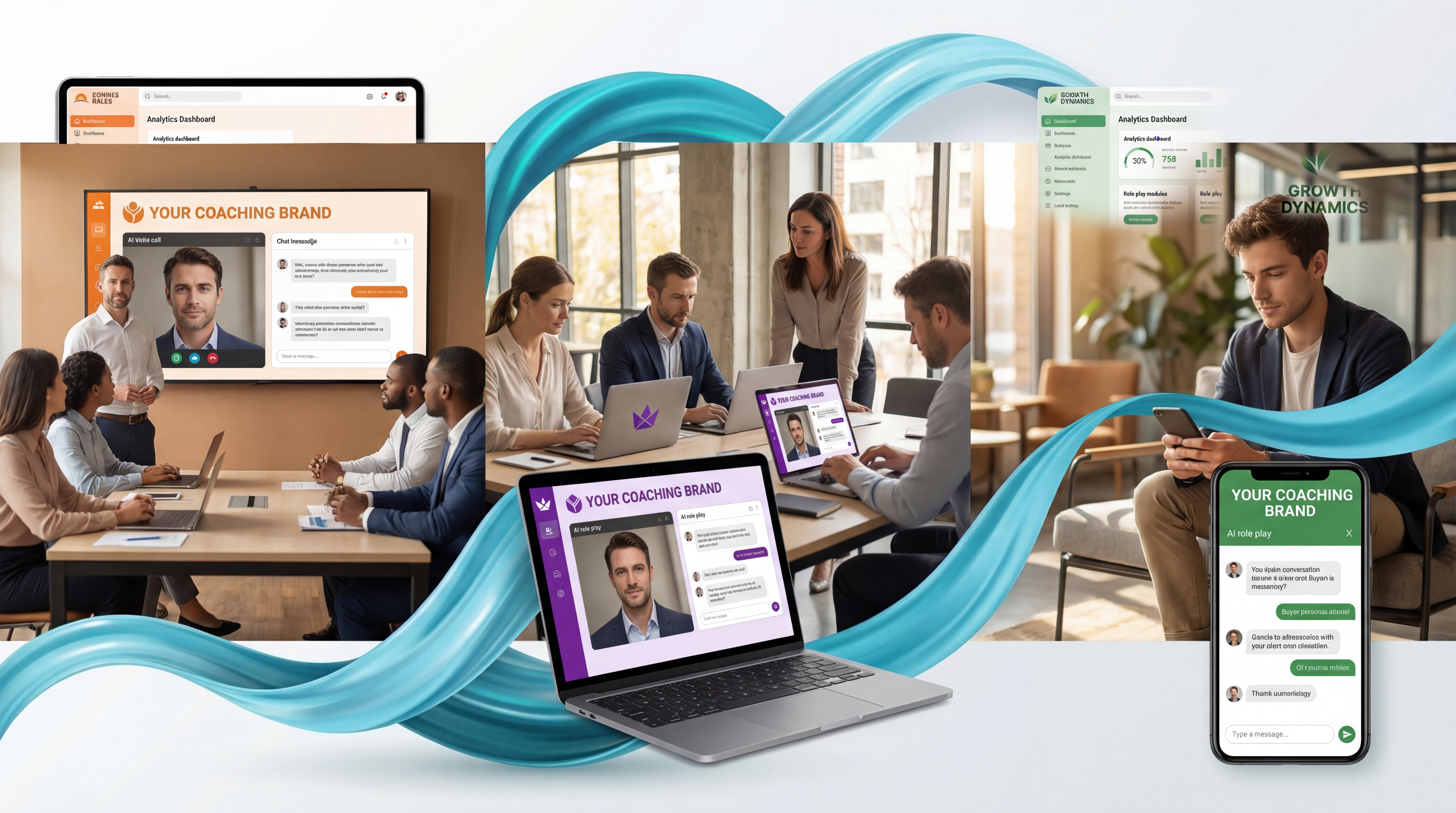 White label AI sales role-play platform for training companies