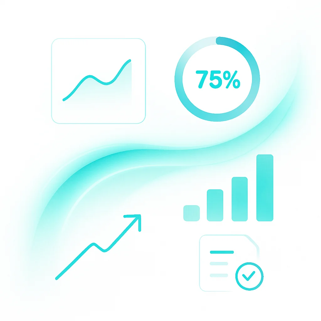 Analytics dashboard showing training progress and performance metrics