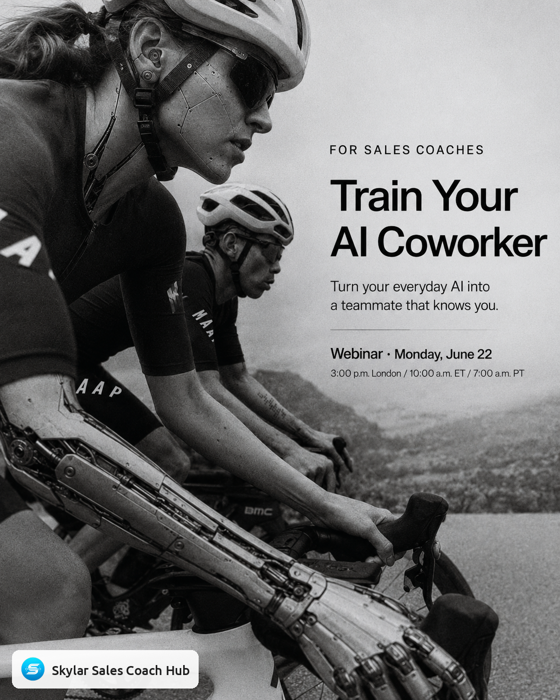 Train Your AI Coworker webinar poster