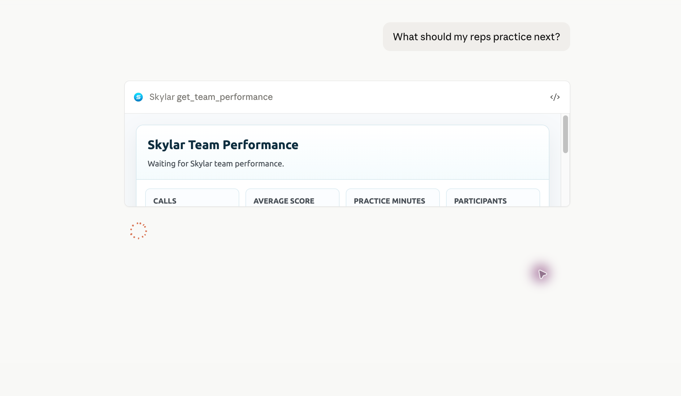 Skylar MCP tool running in Claude